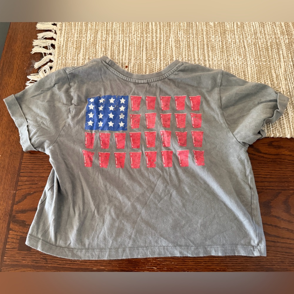 Urban Outfitters Gray Tee with Red Accent